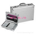Travel Silver Aluminum Attache Briefcase For Women With Combination Lock